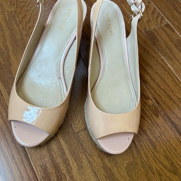 Pale Pink Coach Wedges - Picture 7 of 7